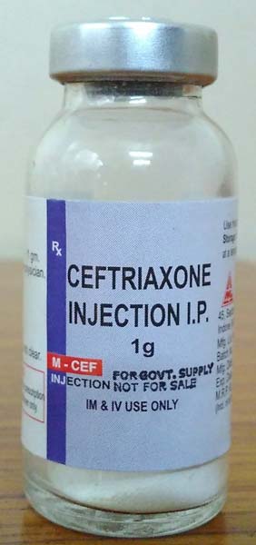 Ceftriaxone Sodium injection, Form : Liquid