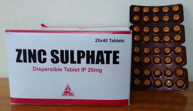 Zinc Sulphate 20 MG Tablets