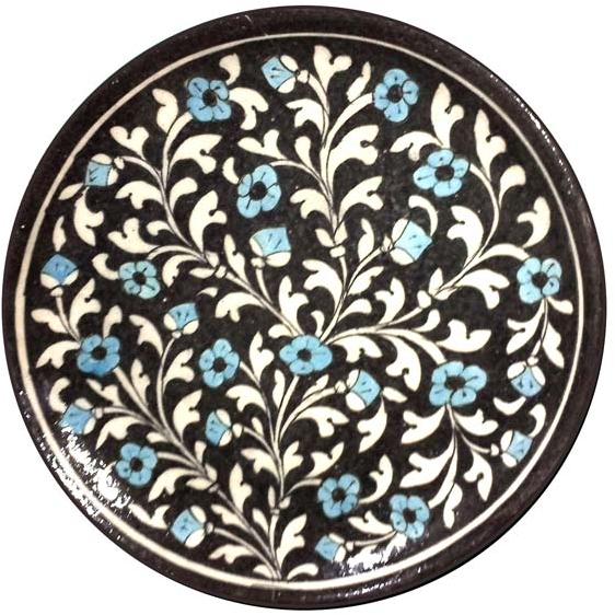 Blue Pottery Decorative Plate