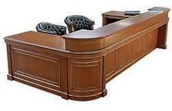 Wood Hotel Reception Counter, Color : Brown