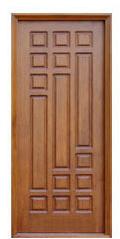 Swing Polished Designer Wooden Door, for Home, Kitchen, Office, Color : Brown
