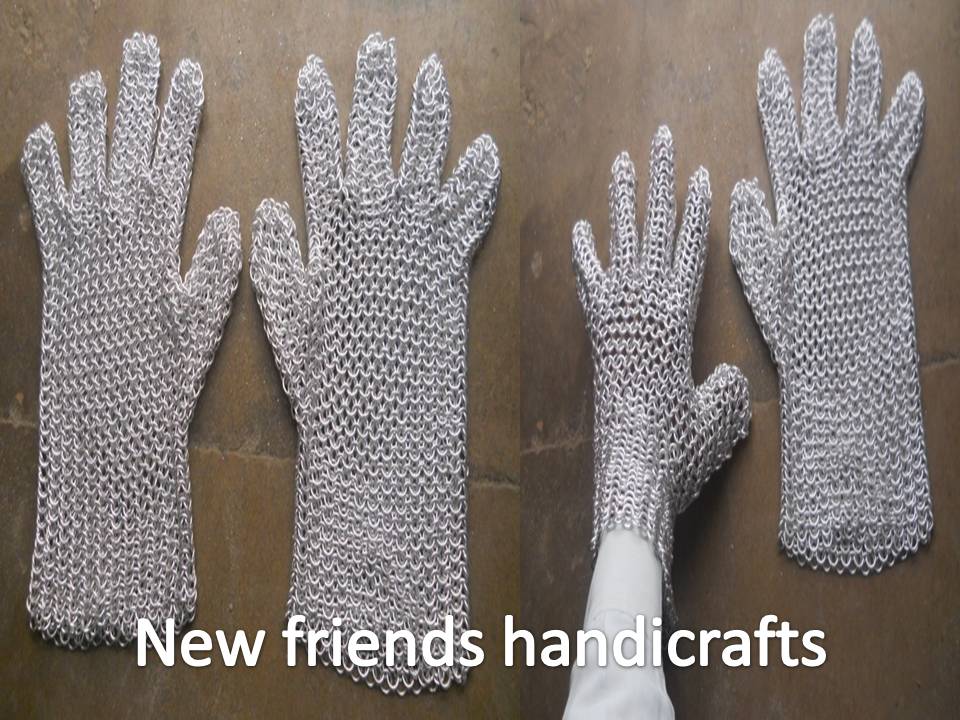 Chain Mail Aluminium Gloves