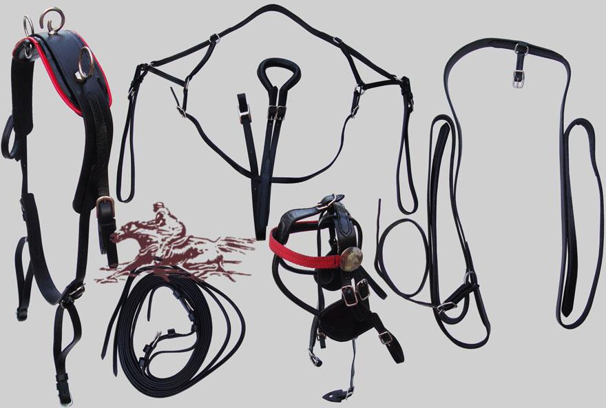 Miniature Harness Set, Color : BLACK, BROWN, RED, BLUE ETC
