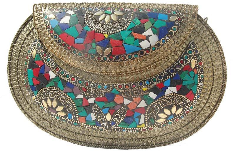 Ladies Handcrafted Metal Bag (MP-1034)