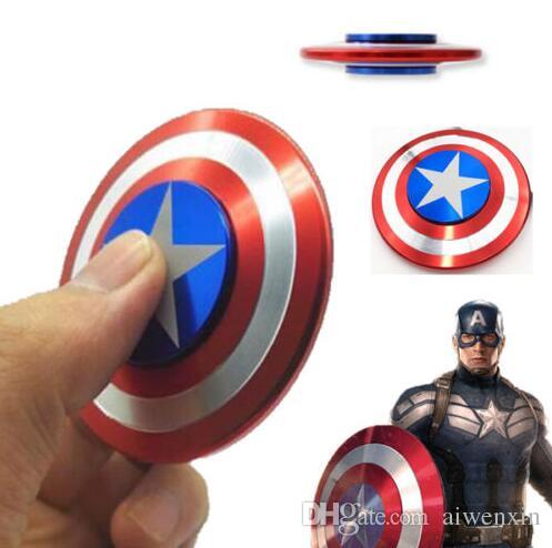 Fidget Spinner Toy Top Captain America Style Reduce Stress