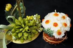 Flower pot Designer aroma Candle, for Fine Finished, Attractive Pattern, Pattern : Floral