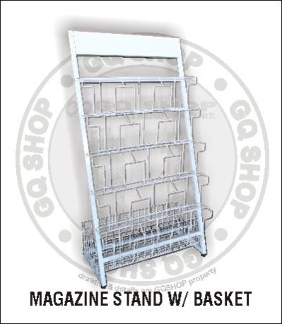 Magazine Stand With Basket