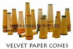 Velvet Finish Paper Cones