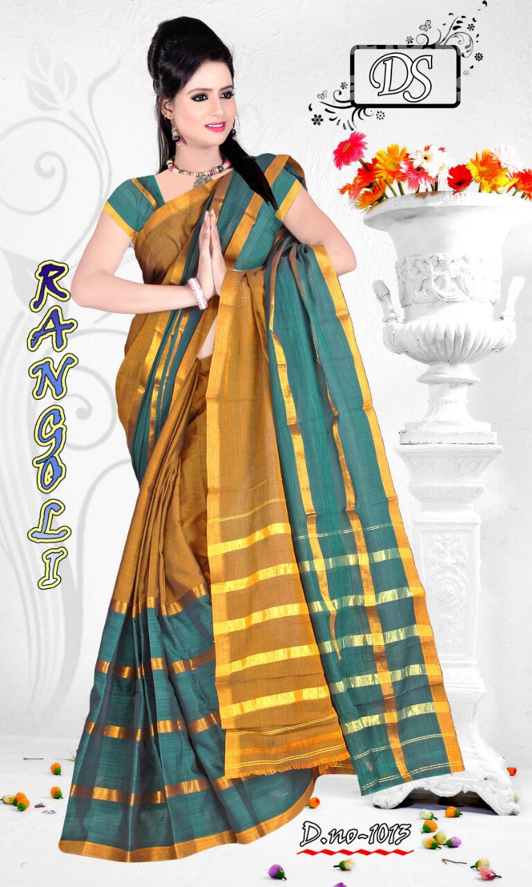 Jhanakar Fancy Cotton Saree