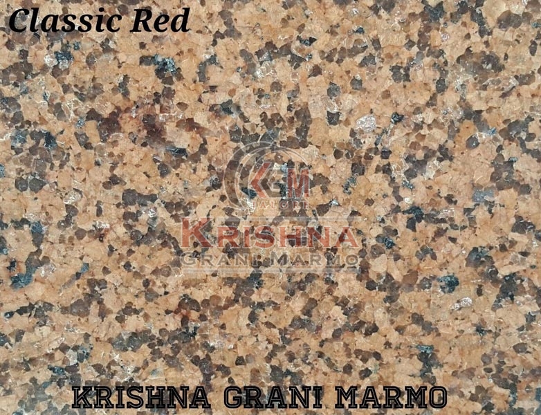 Polished Natural Classic Red Granite Stone, Size : 12x12ft, 12x16ft, 18x18ft