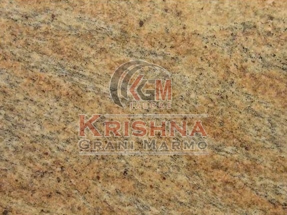 Polished Kashmir Gold Granite Stone, for Countertops, Kitchen Top, Staircase, Walls Flooring, Feature : Crack Resistance