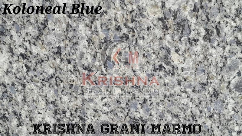 Bush Hammered Koloneal Blue Granite Stone, Size : Multisizes