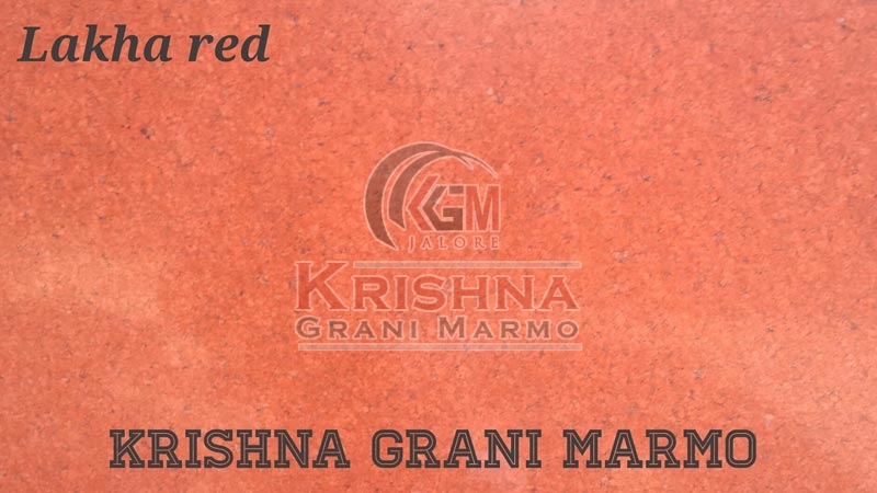 Polished Natural Lakha Red Granite Stone, Size : 12x12ft, 12x16ft, 18x18ft