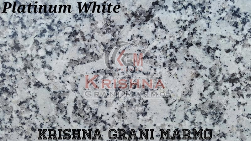 Platinum White Granite Stone, for Bath, Flooring, Kitchen, Roofing, Size : 12x12Inch, 24x24Inch