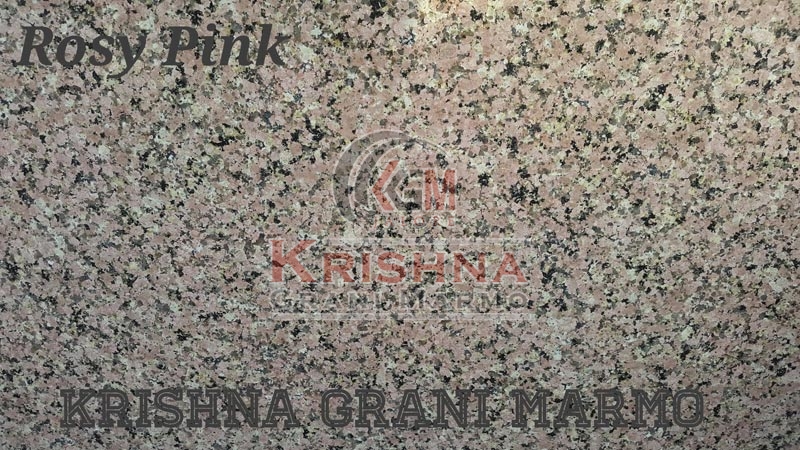 Polished Gemstone Rosy Pink Granite Stone, Feature : Anti Corrosive, Colorful Pattern, Durable, Shiny Looks