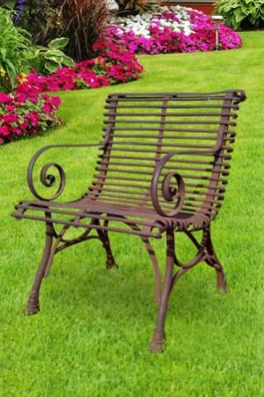 Wrought Iron Armchair Arras I1 L:64 X L:62