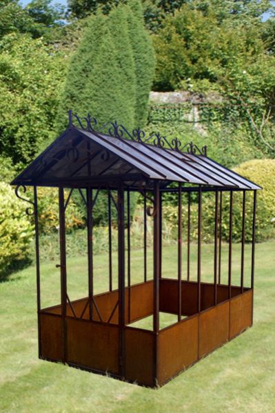 Wrought Iron Greenhouse Flora Zinc Sheet Metal