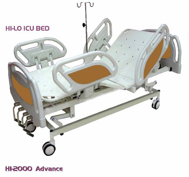 ICU Bed with ABS Panel & ABS Railing