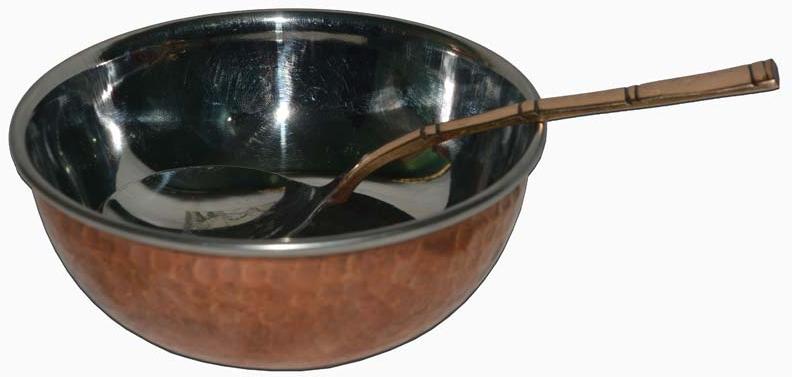 Genuine Copper Bowl, Color : Brown