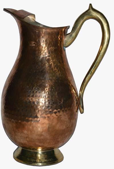 Copper Mughlai Jug, Color : Brown