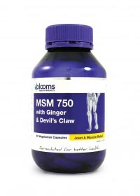 MSM 750 with Ginger & Devil's Claw Capsules