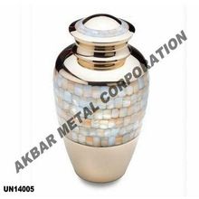 Brass Metal Nickel Plated Shiny Cremation Urn