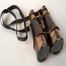 Solid Brass Traveling Binocular