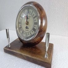 Wooden base clock