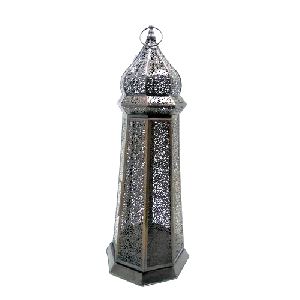 Iron Material Type Etched Lantern