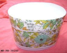 Printed Floral Design Tin Container