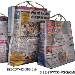 ecological environmental newspaper bag