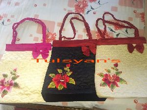 Embroidered shopping/college bag
