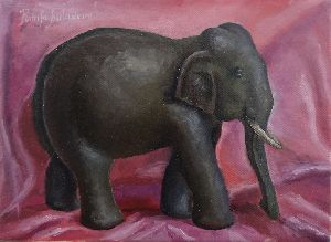 The statue of elephant, oil painting for sale