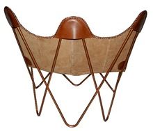 Pure Leather Double Butterfly Chair