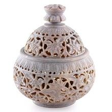 Decorative Soapstone Pot puri Box