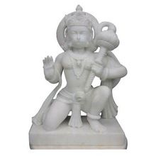 Marble Hindu God Hanuman ji Murti