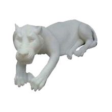 Marble Tiger Statues Pair Statue