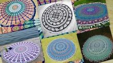 Mandala Round Beach Throw Yoga Mat Table