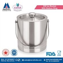 Double Wall Ice Bucket With Bottom Ring
