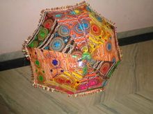 indian patchwork umbrellas