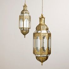 HANGING GOLD MORACCAN LANTERN