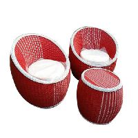 Red Table Chair Set