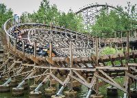 wooden coaster