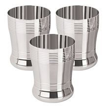 Double wall stainless steel drinking glass