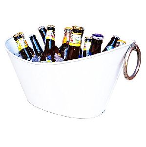 Oval Party  Stainless Steel Ice Bucket