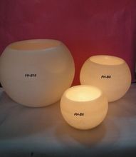 Hollow round candle