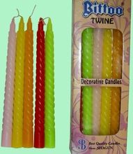 Twisted Tapper Stick Color Candle