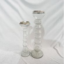 Decorative glass candle stand