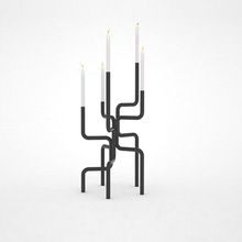 Iron candlestick candle holder