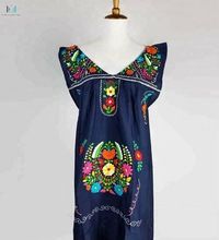 Folk Fabric flowers Minidress